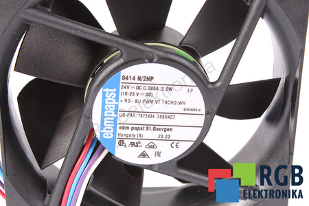 8414N/2HP EBM PAPST 80X80X25MM, 24V VENTILADOR