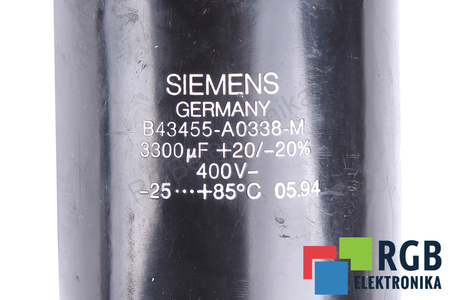CONDENSADOR B43455-A0338-M SIEMENS 3300UF, 400V