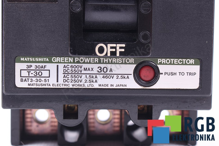 T-30 MATSUSHITA INTERRUPTOR-SECCIONADOR