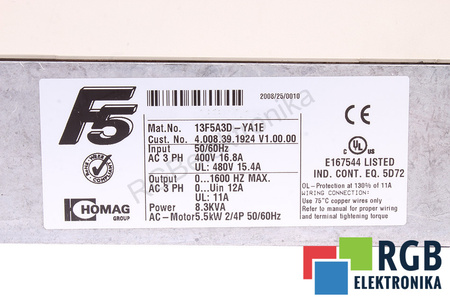 13F5A3D-YA1E HOMAG CAJA