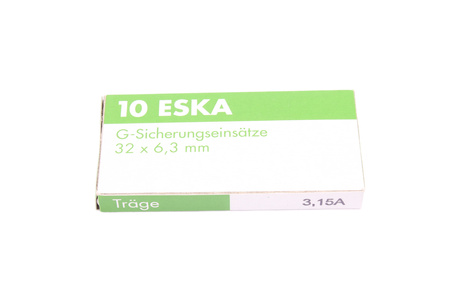 FUSIBLE DE ACCIÓN RETARDADA 632.322 ESKA ZGT-3.15A 250V, 3.15A, 6.3X32MM, 10PCS