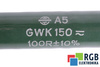 RESISTENCIA GWK150 VISHAY 100R 100OHM
