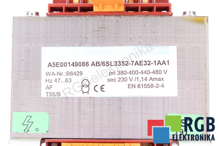 6SL3352-7AE32-1AA1 TRAMAG TRANSFORMADOR