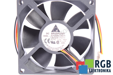 EFB0812EH DELTA 80X80X25MM, 12V, 0.42A VENTILADOR