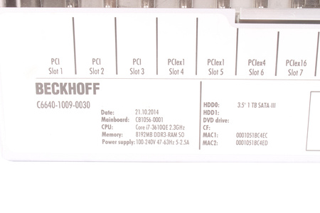 C6640-1009-0030 BECKHOFF C6640