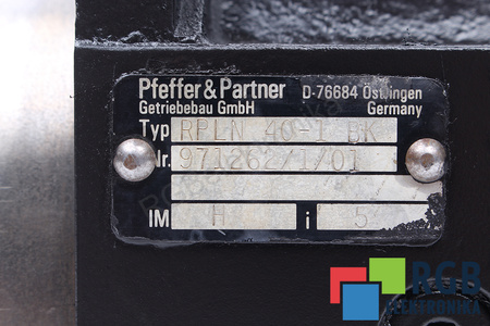 RPLN40-1BK PFEFFER&PARTNER ENGRANAJE