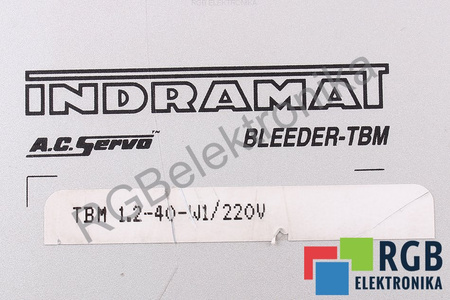 TBM1.2-40-W1/220V INDRAMAT BLEEDER-TBM