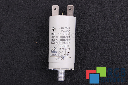 CONDENSADOR MAB MKP1.5/400 HYDRA 1.5UF, 400V