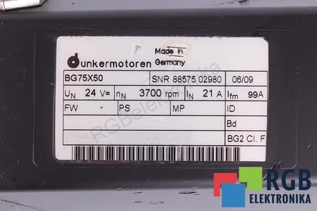 BG75X50 DUNKERMOTOREN ESTATOR