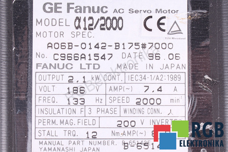 A06B-0142-B175#7000 FANUC ESTATOR