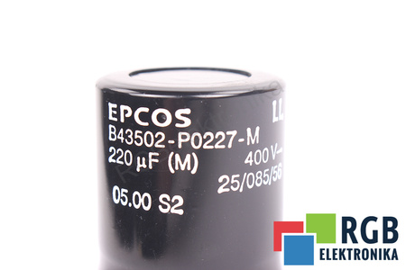 CONDENSADOR B43502-P0227-M EPCOS 25/085/56 220UF, 400VDC