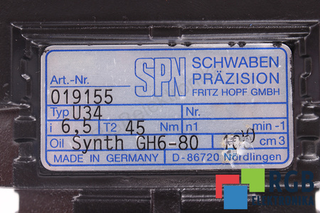 U34 SPN ART.NR. 01955 I=6.5 ENGRANAJE