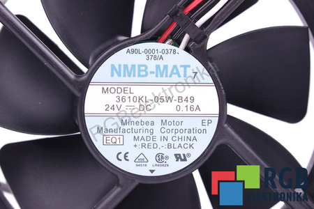 A90L-0001-0378 FANUC 3610KL-05W-B49 92X92X25MM, 24V VENTILADOR