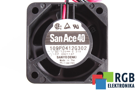 109P0412G302 SANYO DENKI 40X40X28MM, 12V VENTILADOR