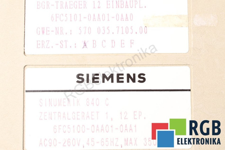 6FC5101-0AA01-0AA0 SIEMENS