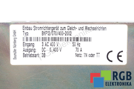 BKF12/070/400-2002 BAUMÜLLER