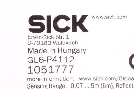 GL6-P4112 SICK 1051777 FOTORRELÉ