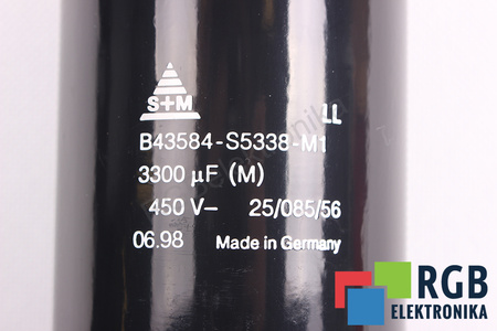 CONDENSADOR B43584-S5338-M1 S+M 3300UF, 450VDC