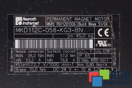 MKD112C-058-KG3-BN BOSCH REXROTH ESTATOR