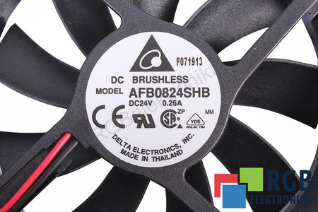 AFB0824SHB DELTA 80X80X15MM, 24V VENTILADOR