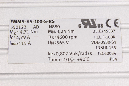 EMMS-AS-100-S-HS-RS FESTO 550122