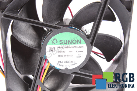 PF92251B1-1000U-G99 SUNON 92X92X25MM, 12V VENTILADOR