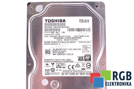 DT01ACA100 TOSHIBA 1TB 3.5" SATA