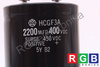 CONDENSADOR HCGF3A 2200UF, 400VDC
