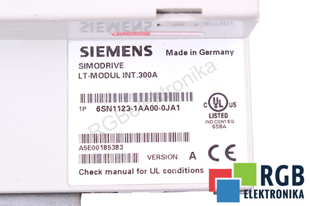 6SN1123-1AA00-0JA1 SIEMENS VERSION A LT-MODUL INT.300A SIMODRIVE 611