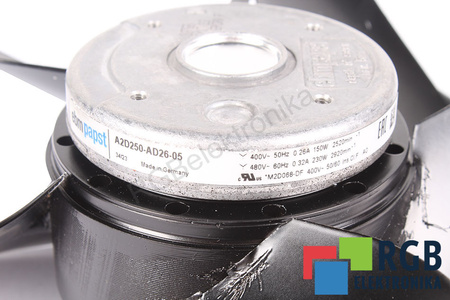 A2D250-AD26-05 EBM PAPST 251X251X84.5MM, 400V, 0.26A VENTILADOR