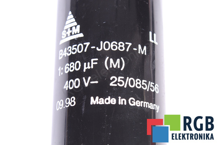 CONDENSADOR B43507-J0687-M S+M 680UF, 400V