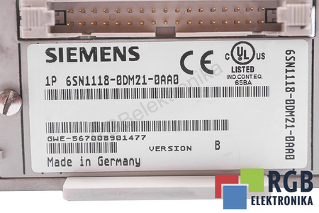 6SN1118-0DM21-0AA0 SIEMENS VERSION B SIMODRIVE 611