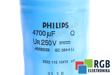CONDENSADOR 4700UF 250V PHILIPS 40/085/56