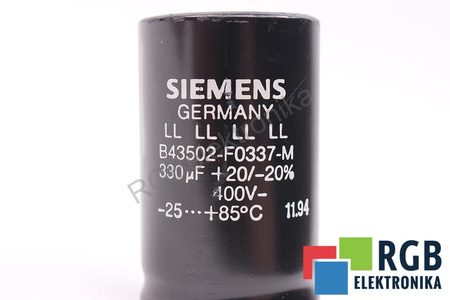 CONDENSADOR B43502-F0337-M SIEMENS 330UF, 400V
