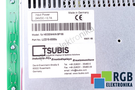 15-0088 SUSTITUTO PARA HEIDENHAIN BF155 INTC530 PLUS BF155 MILL PLUS MONITOR LCD