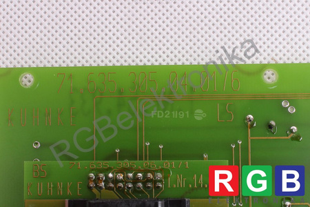 71.635.305.04.01/6 KUHNKE ENERGIETECHNIK TECLADO