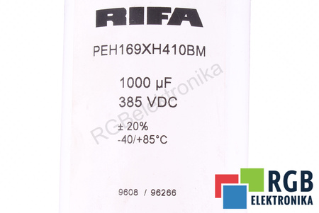 CONDENSADOR PEH169XH410BM RIFA 1000UF, 385V