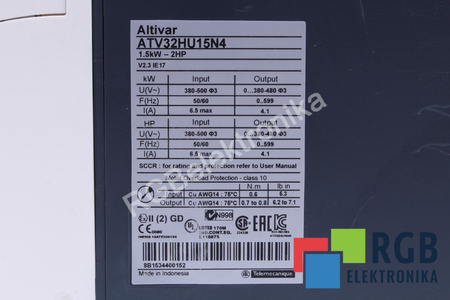 ATV32HU15N4 TELEMECANIQUE ALTIVAR