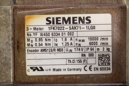 1FK7022-5AK71-1LG0 SIEMENS SIMOTICS S