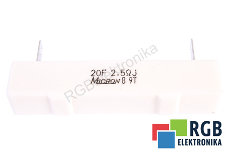 RESISTENCIA 2.5 OHM MICRON 64X12X12 2.5OHM, 20W