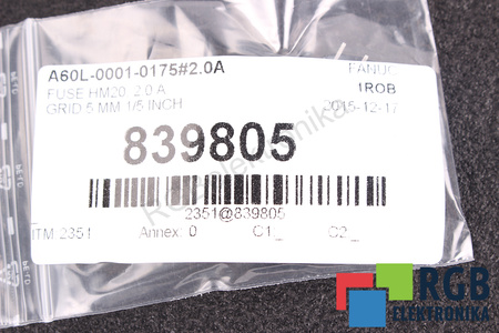 FUSIBLE A60L-0001-0175#2.0A FANUC 2A