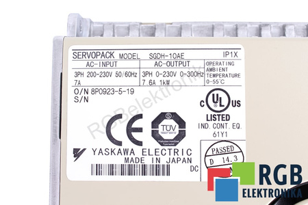 SGDH-10AE YASKAWA SERVOPACK