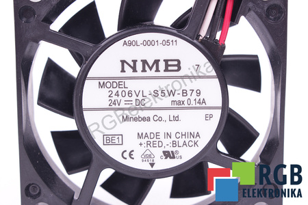 A90L-0001-0511 FANUC 2406VL-S5W-B79 60X60X15MM, 24V VENTILADOR