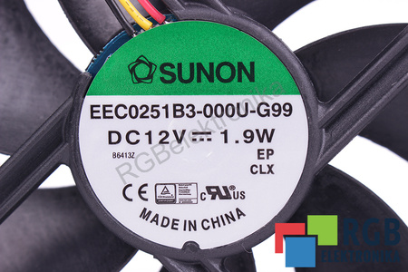 EEC0251B3-000U-G99 SUNON 120X120X25, 12V VENTILADOR