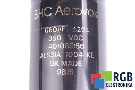 CONDENSADOR ALS31A1004KE AEROVOX 680UF, 350V