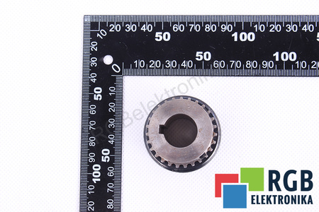 POLEA DENTADA 42X38MM CORREA 24MM EJE 19MM CHAVETERO 5X2MM Z=27