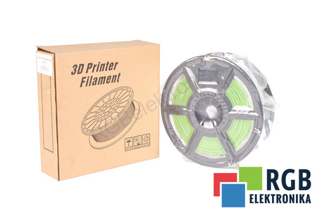 1,75MM HS PLA FILAMENT 0.5KG GREEN FLASHFORGE TAMAÑO EXTERIOR DEL CARRETE 180MM, TAMAÑO INTERIOR DEL CARRETE 50MM, ANCHURA DEL CARRETE 45MM