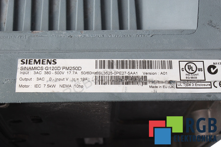 6SL3525-0PE27-5AA1 SIEMENS SINAMICS G120D PM250D