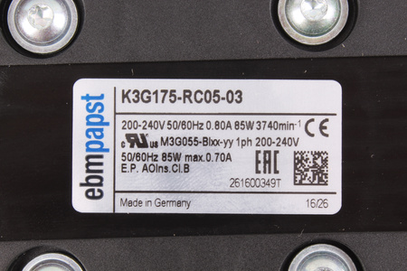 K3G17-5RC05-03 EBM PAPST 226X226X79.5, 230V VENTILADOR