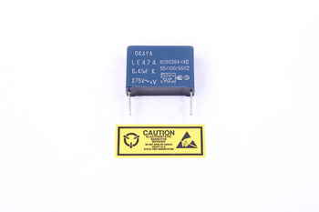 CONDENSADOR LE474 OKAYA 0.47UF, 275VAC